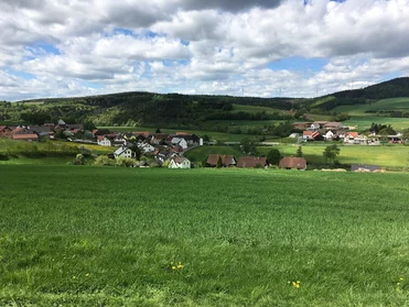 Blick von dem "Herzbeete"